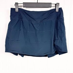 Lululemon Pace Rival Mid-Rise Skirt LW8AB7R Navy Blue Size 6
